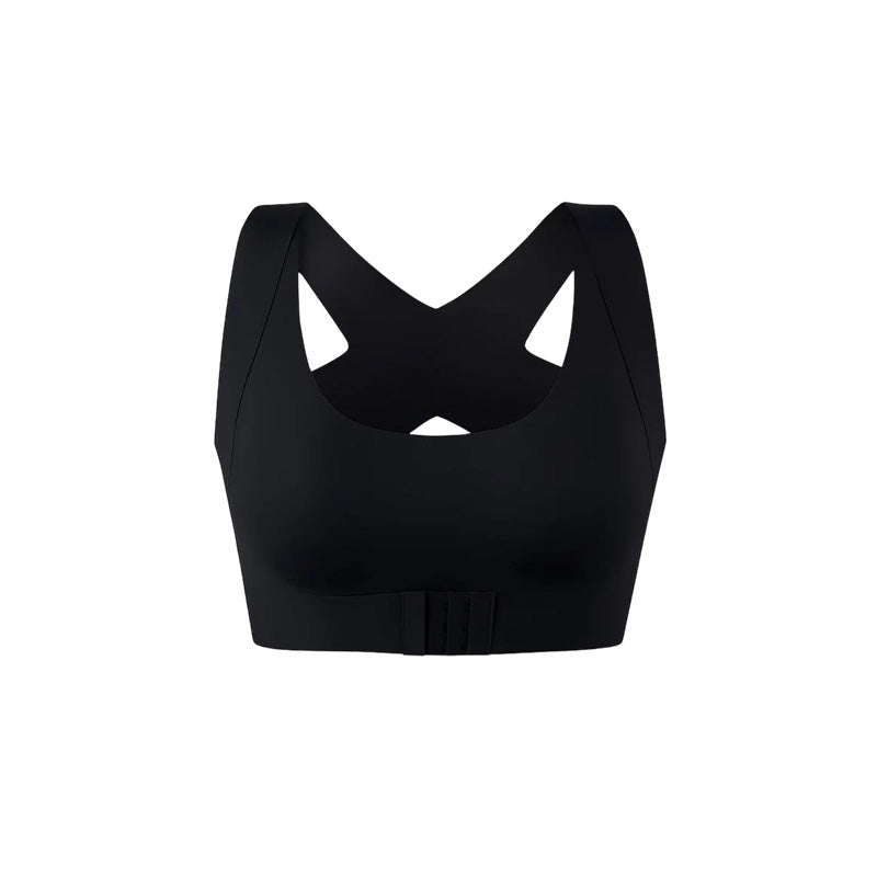 Koop 2 artikelen Bespaar € 3✨ Draadloze Houdingsbeha Met Voorsluiting En Gekruiste Bandjes Op De Rug