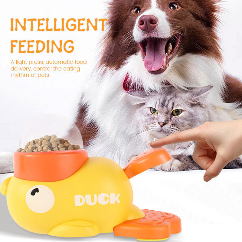 🐱🐶Little Yellow Duck automatische voerbak voor huisdieren