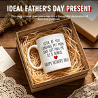 Happy Father's Day Ceramic Mug, Father's Day Gift, Gift for Stepdad, Funny Stepdad Coffee Mug, Creative Gift from Stepchildren