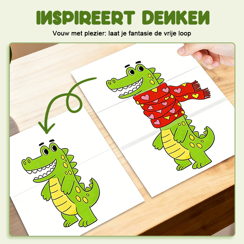 Vandaag 56% korting💥[Magische Vouwtekening] Kleurrijk Educatief Tekenboek