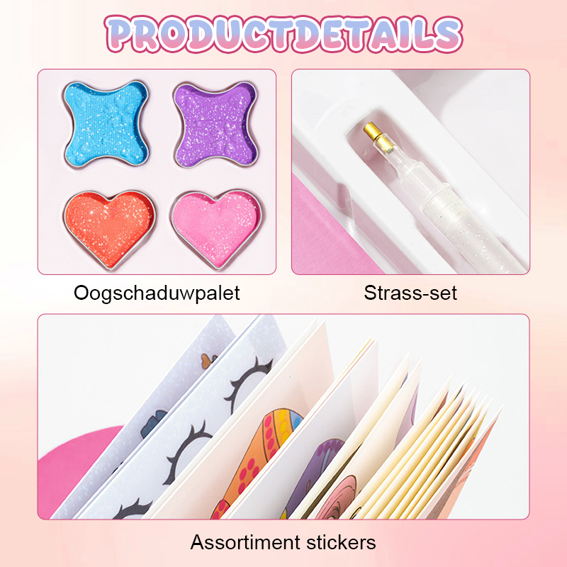 ⏰Aftellen naar het evenement: 3 uur🎨Educatieve doodle-set met kindercosmetica