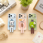 Creative Drip Glue Blurred Dog & Cat Phone Case