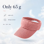 ☀️Women's High Ponytail Sun Visor Hat | SunSafeTok That Girl Aesthetic Breathable Open-Top UV Protection Cap | Birthday Gift for Her Running Hiking Beach Travel Outdoor Daily Wear