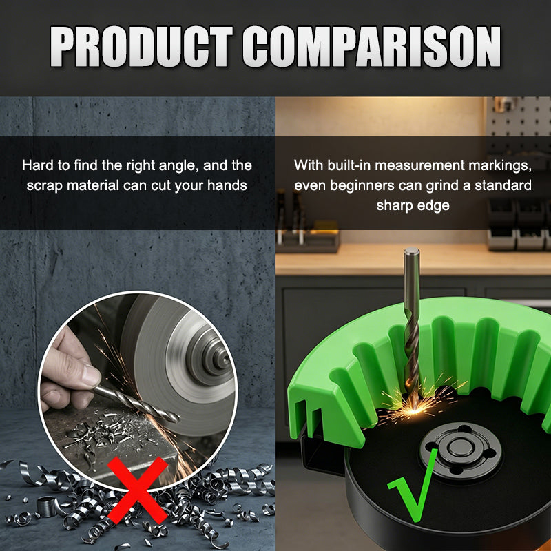Precision Drill Bit Sharpening Guide for Angle Grinders