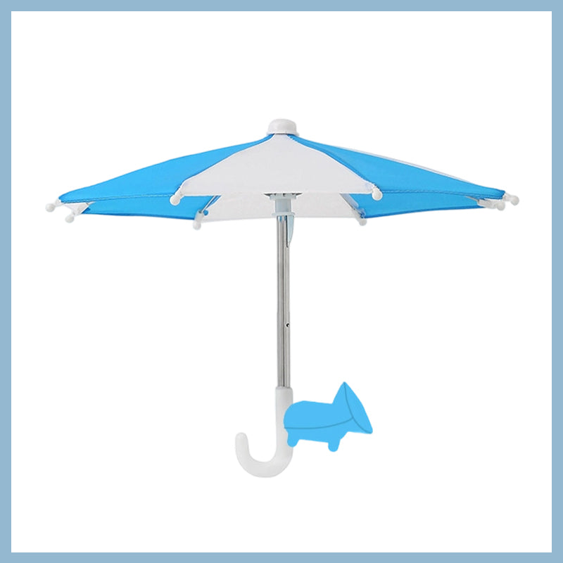 NiqueAura Protection Phone Umbrella for Sun Universal Adjustable Piggy Suction Cup Phone Stand with Sun Shade Cover