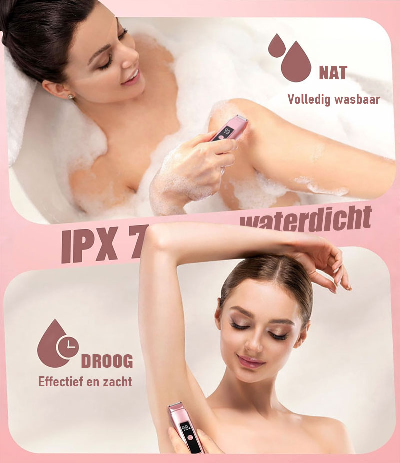 ⭐【5480 positieve recensies】✨Elektrisch Ontharingsapparaat Met dubbel Mesje En Digitaal Display