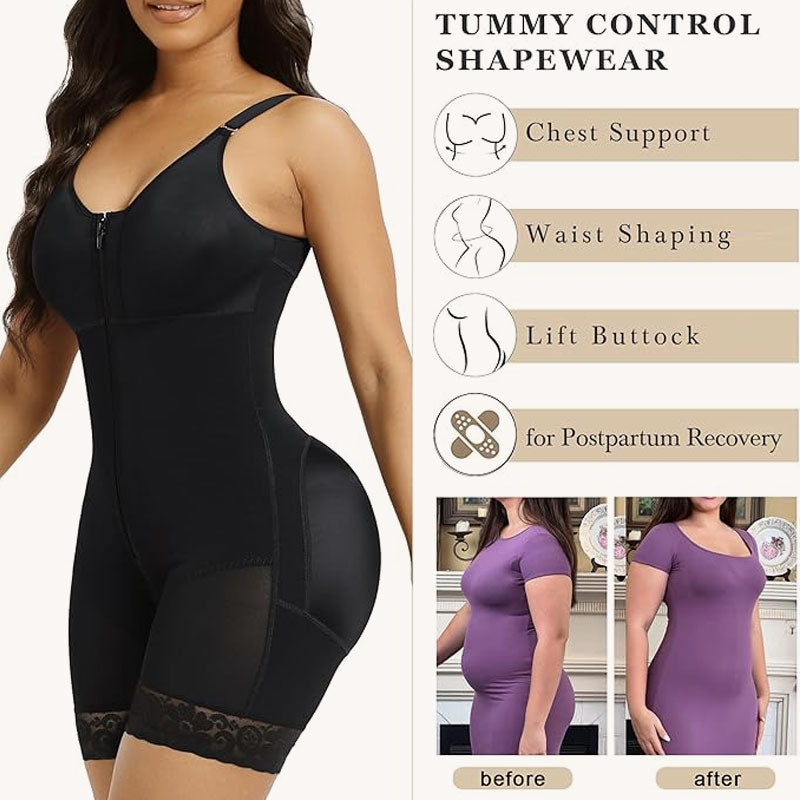 Zipper Tummy Control & Butt Lifting Bodysuit 💃✨