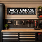 Dad's Garage Decorated Tinplate Paintings - Humorous Signs