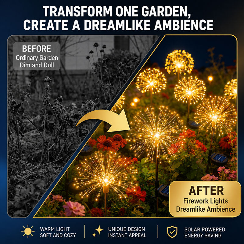 ✨ Solar Firework Garden Stake Light