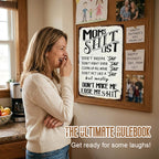 Dad's Garage Shit List Tin Sign - Funny Man Cave Decor & Gift
