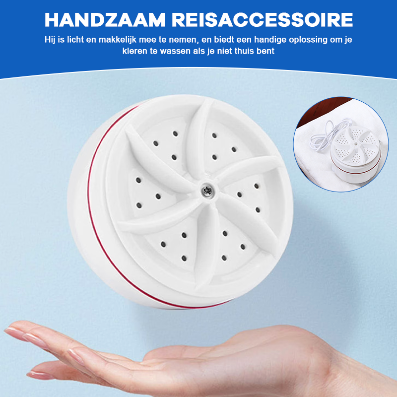 ⏰Alleen vandaag: 54% korting✨ Mini draagbare turbowasmachine · USB-voeding