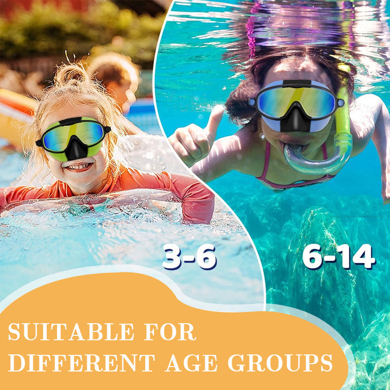 Children's Nose Mask Large Frame Swimming Goggles🏊‍♀️