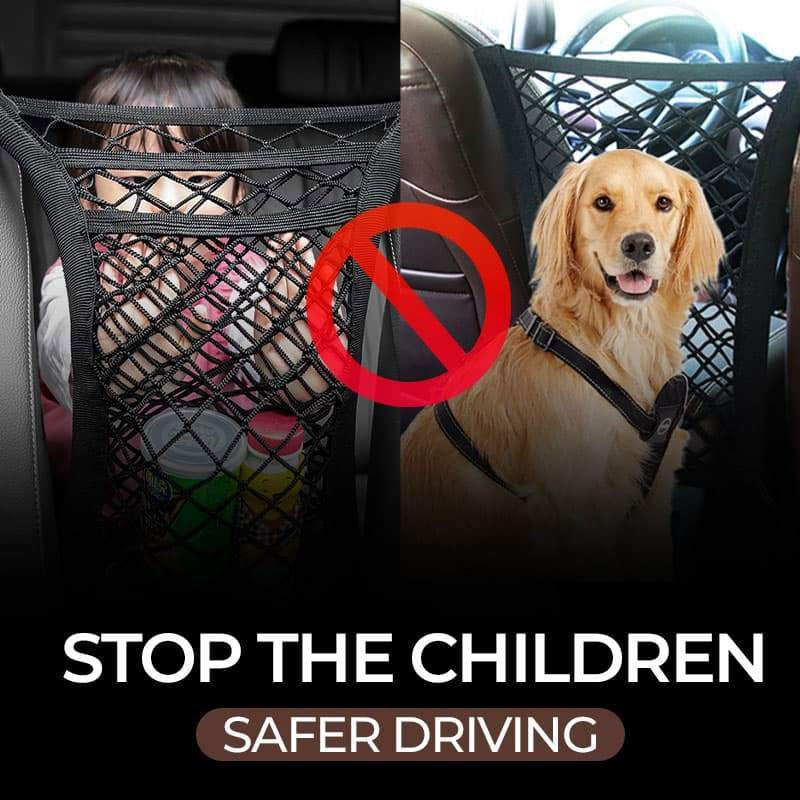🚗Flexibele opbergtassen voor in de auto🐶👶 veiligheidsnetten voor kinderen en huisdieren