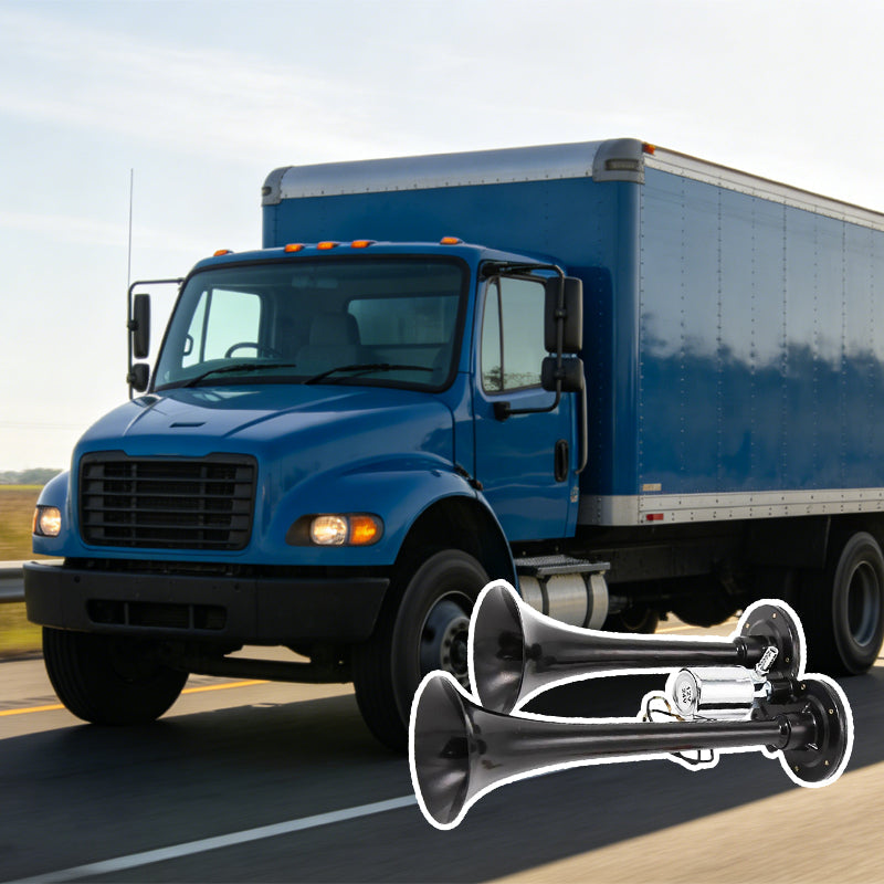 ⏰Tijdelijke aanbieding: 57% korting🚨 Dubbele buis superluide luchthoorn 150 dB 🚛🔊
