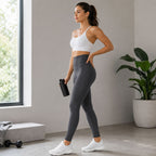 High-Waisted Peach Lift Yoga Leggings – Seamless Naked-Feel Sports Pants