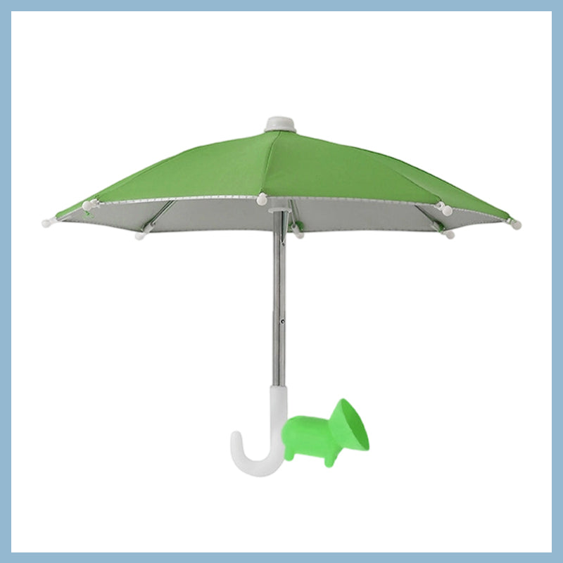 NiqueAura Protection Phone Umbrella for Sun Universal Adjustable Piggy Suction Cup Phone Stand with Sun Shade Cover