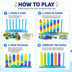 Creative And Fun Color Matching Stacking Puzzle Party Game Toy