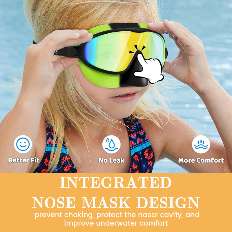 Children's Nose Mask Large Frame Swimming Goggles🏊‍♀️