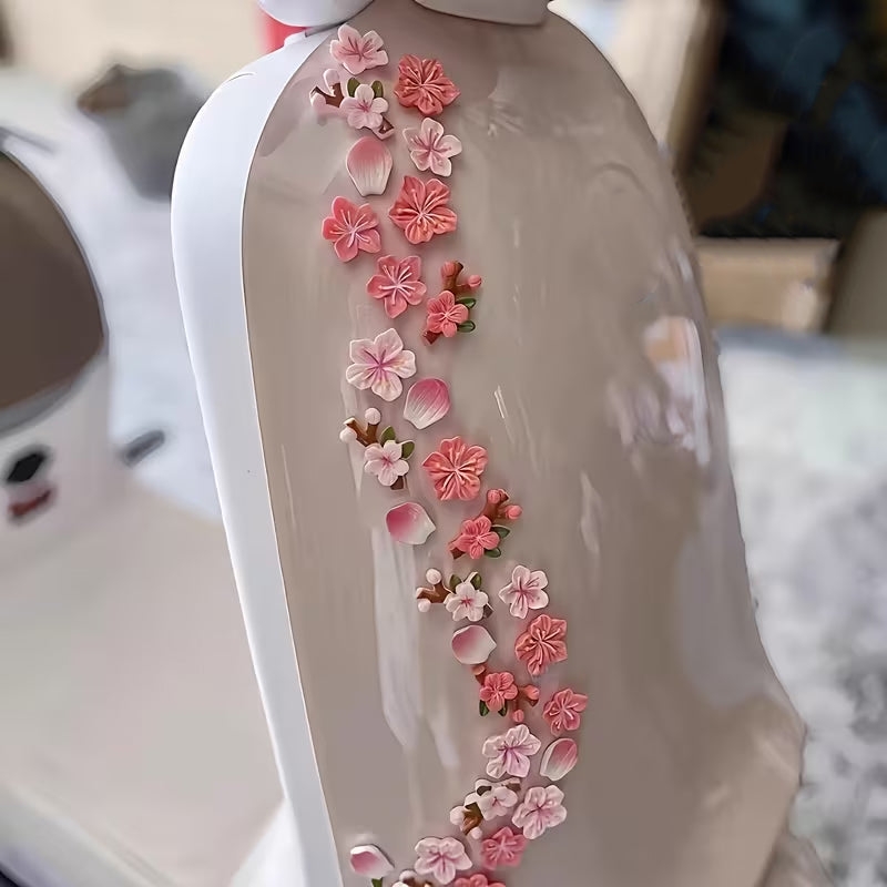 🚗🌸3D-harsstickers voor auto's - Met ontwerpen van perzikbloesem/kersenbloesem