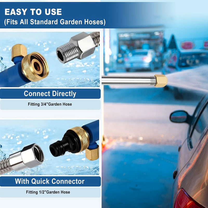 PowerJet Pro™ High Pressure Hose Nozzle for Car Wash & Garden Cleaning 🚗🌿💦