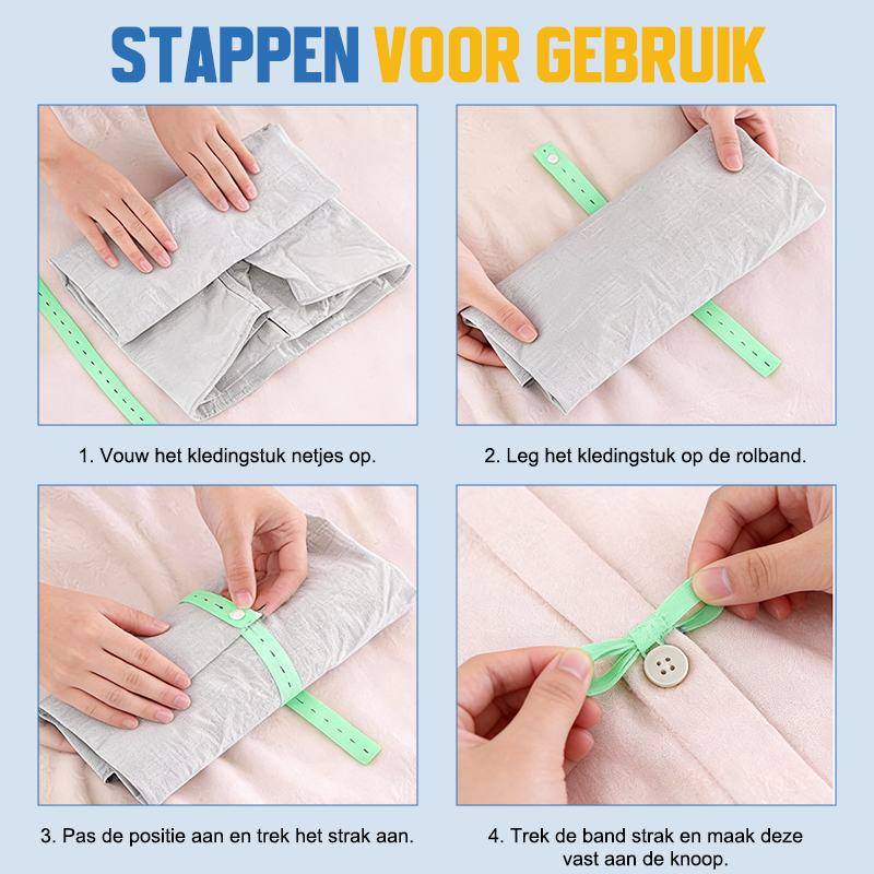 🥼Verstelbare elastische banden voor het opbergen van kleding en dekens