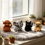🖕Fun Mini Middle Finger Animal Statues - Unique & Humorous Desk Decor