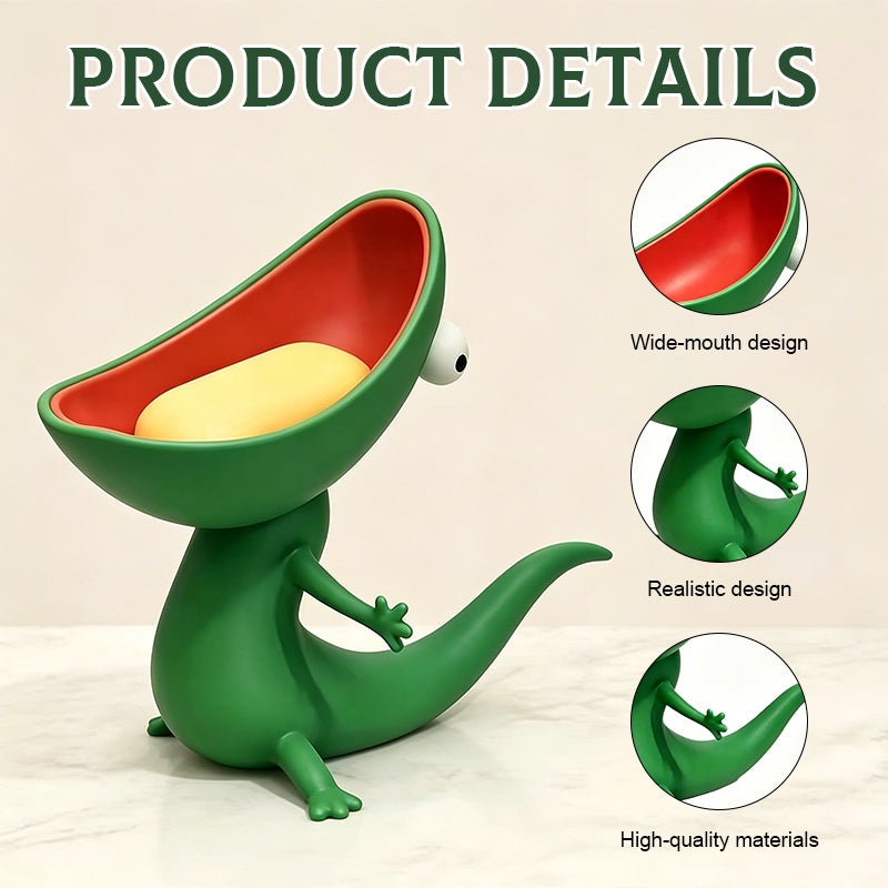 🦎Lizard-shaped soap box/key box/desktop ornament