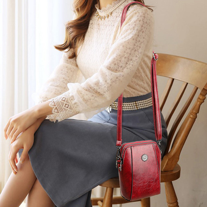 👜RETRO All-Match verticale mobiele telefoontas