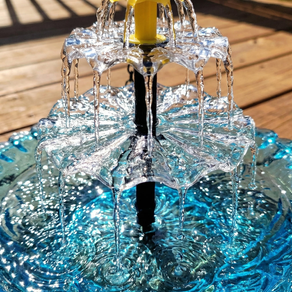 ⏰Tijdelijk 54% korting🦜Solar Cascade Hanging Birdbath Fountain