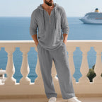 Heren trui en broek met relaxte pasvorm – 2-delige set