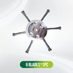 🔥 Replaceable cutting head for lawn mower / string trimmer - steel cutting head for lawn mowing 🌿✂️⚙️