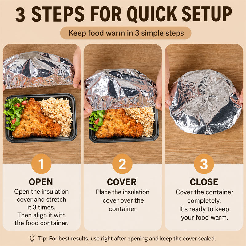 Aluminum Foil Insulation Film For Food Warming On Dining Tables