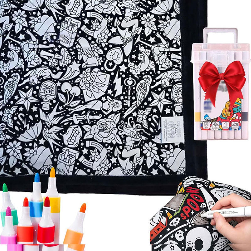 💥Facebook bestverkochte producten🎨✨DIY Handgemaakte kleurrijke creatieve lamswollen deken