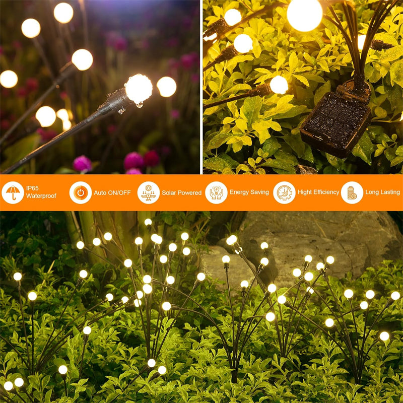 ✨ Solar LED Firefly Garden Lights 🌼