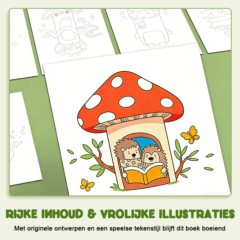 Vandaag 56% korting💥[Magische Vouwtekening] Kleurrijk Educatief Tekenboek