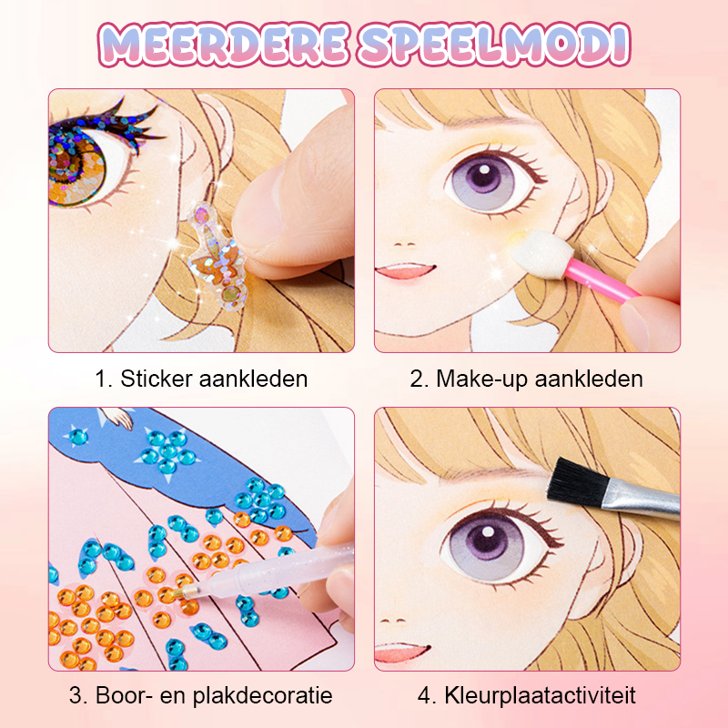 ⏰Aftellen naar het evenement: 3 uur🎨Educatieve doodle-set met kindercosmetica