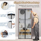 Magic Mesh Summer Magnetic Mosquito Screen Door Curtain