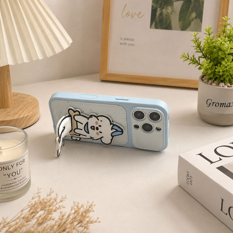 Creative Drip Glue Blurred Dog & Cat Phone Case