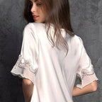 Dunne Ice Silk Kant Pyjama Homewear👗❄