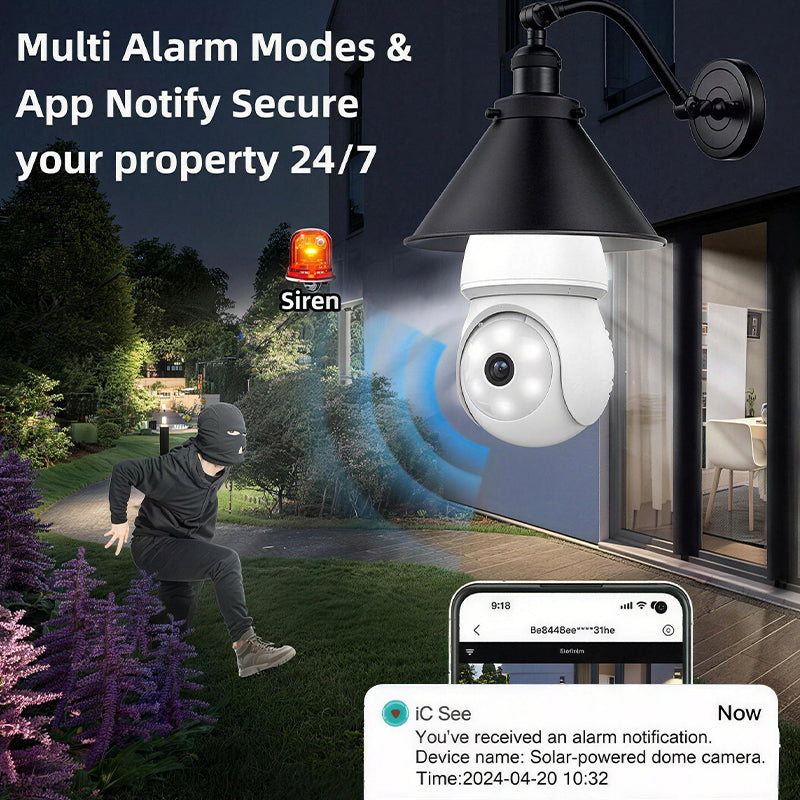 2-Megapixel Home Lighting Bulb Surveillance Camera