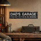 Dad's Garage Decorated Tinplate Paintings - Humorous Signs