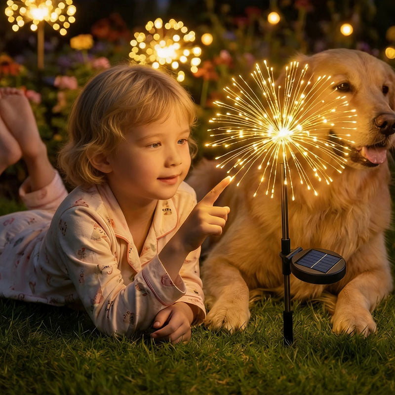 ✨ Solar Firework Garden Stake Light