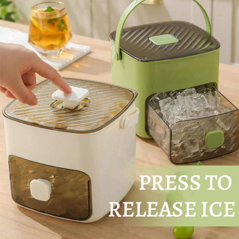 48-Cube Portable Push-Button Large-Capacity Ice Bucket 🧊