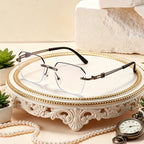 New Stylish Frameless Metal Reading Glasses With Blue Light Protection👓