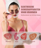 ⭐【5480 positieve recensies】✨Elektrisch Ontharingsapparaat Met dubbel Mesje En Digitaal Display