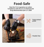 100/50 stuks zwarte nitril wegwerphandschoenen