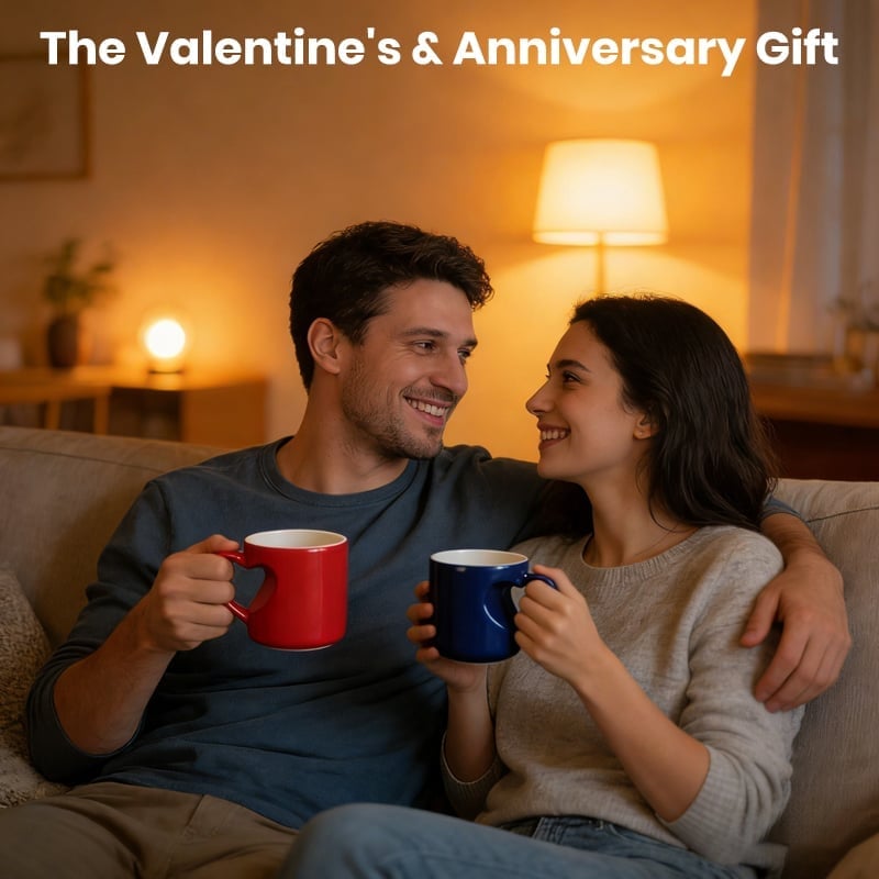 Valentijnsdag Limited Edition💖Hartvormige keramische mok die van kleur verandert