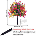 💐Artificial Eucalyptus and Violet Ground-Insert Floral Decoration