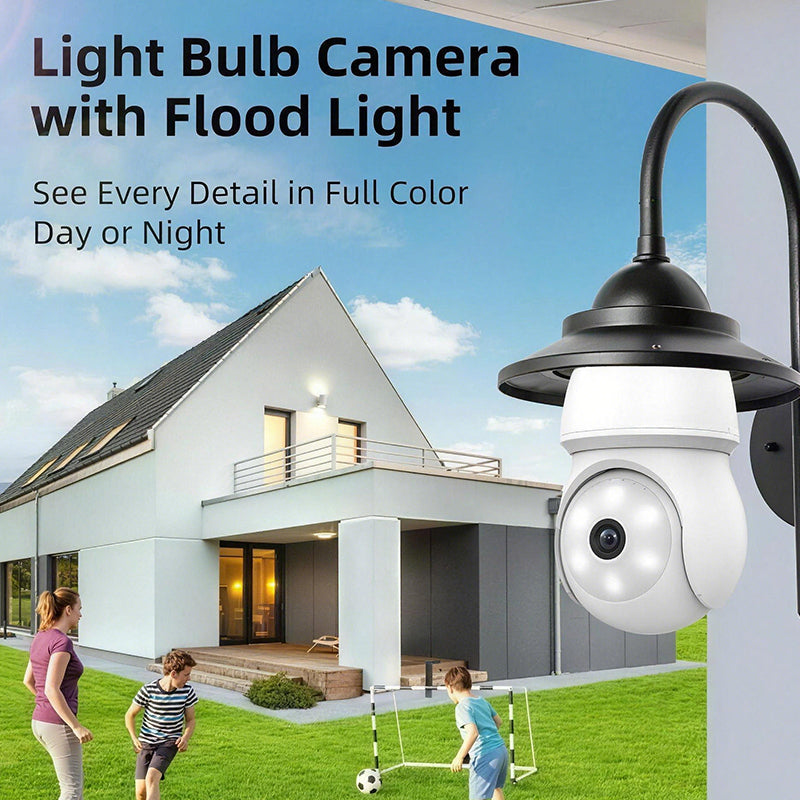 2-Megapixel Home Lighting Bulb Surveillance Camera