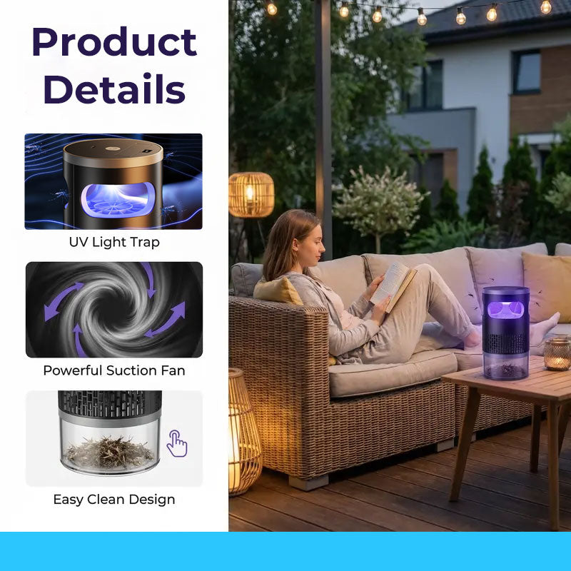 🦟 Upgraded 360° Quiet Suction Mosquito Trap Lamp ✨